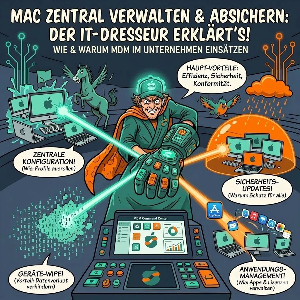 Wie kann ich Mac zentral verwalten und absichern?